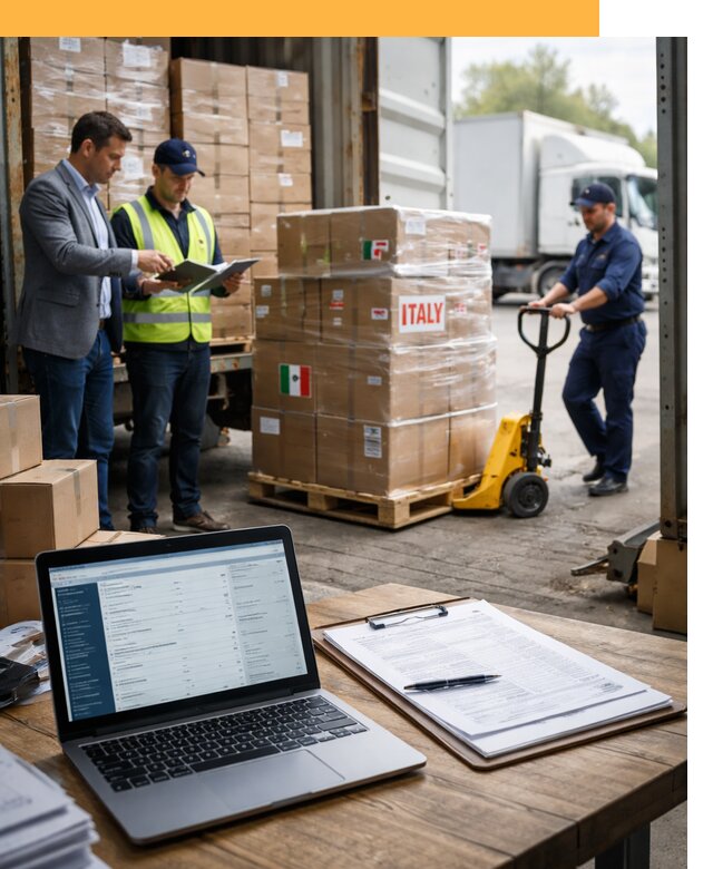 Доставка грузов из Италии: морские и авиаперевозки от 18398