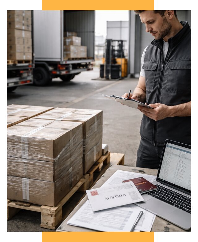 Доставка в Австрию от 66437 р. Логистика и экспорт СетСервис-Лнн