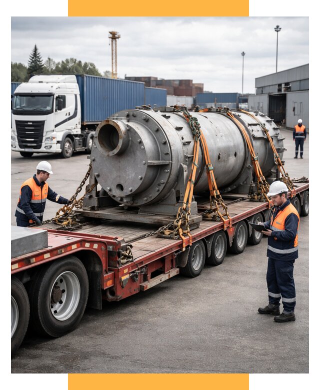 Перевозка тяжеловесных грузов под ключ от 153315 р. | СетСервис-Лнн