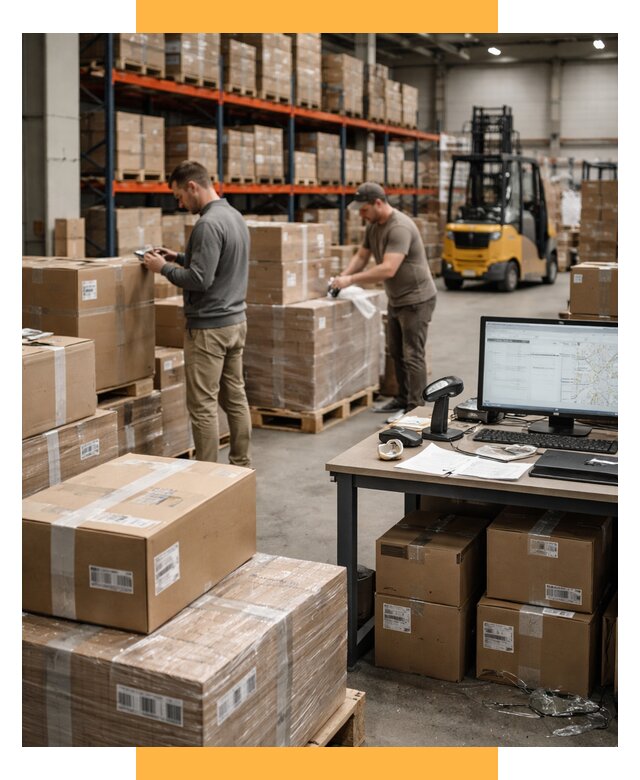 Склад консолидации в Европе от 6644 р., услуги СетСервис-Лнн